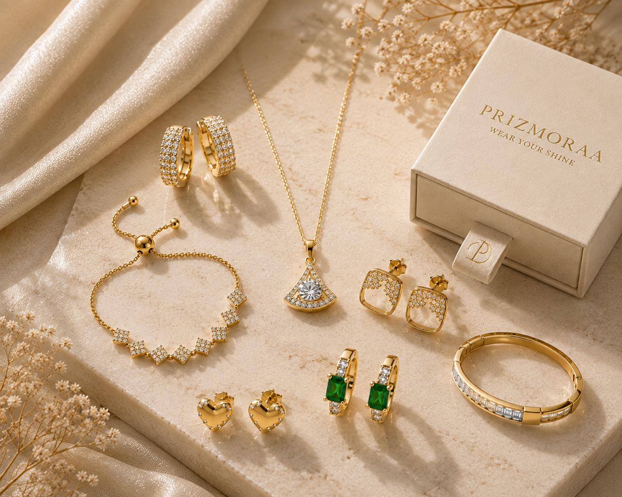 PRIZMORAA jewellery, catching the light
